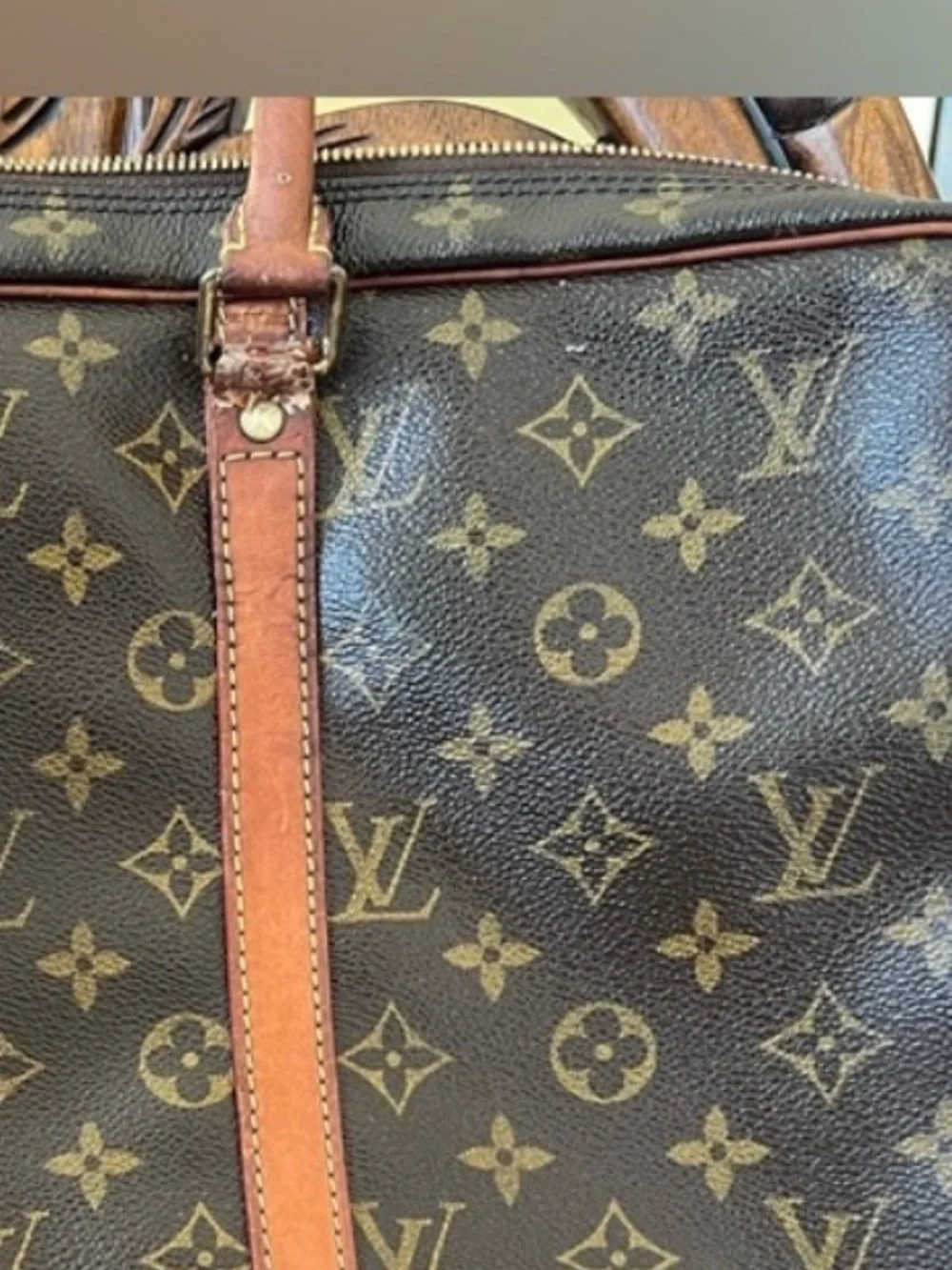 Louis Vuitton Vintage Porte’- Documents Voyage Monogram Needs Repairs